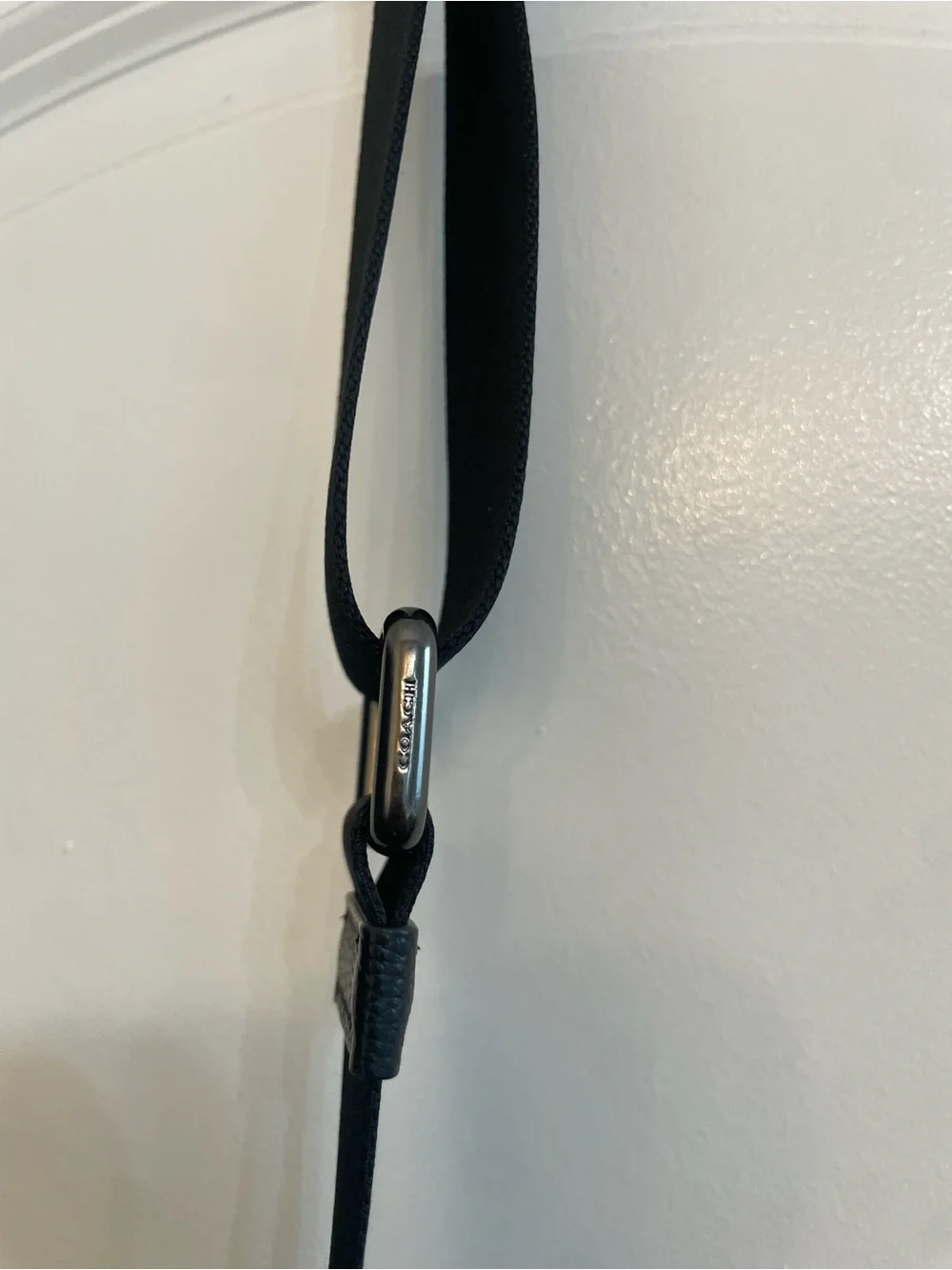 Coach Houston Black Pebbled Leather Messenger Bag
